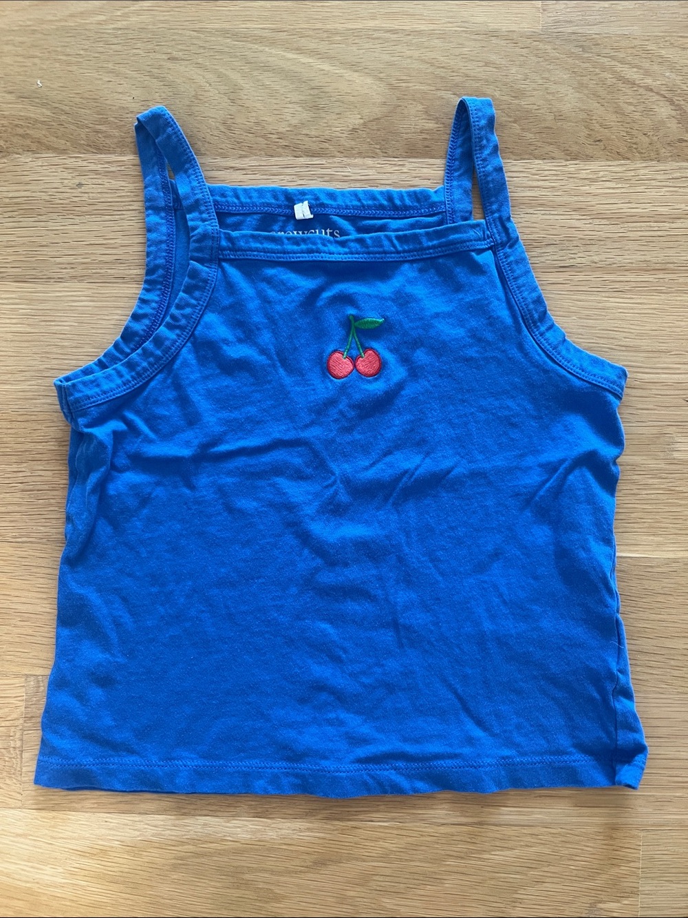 J. Crew Factory Bright Blue Cherry Tank for Kids